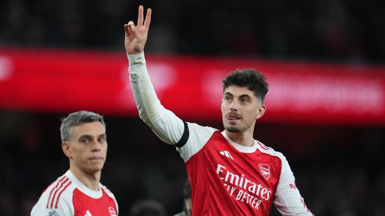 Kai Havertz Merayakan Gelar Juara Arsenal